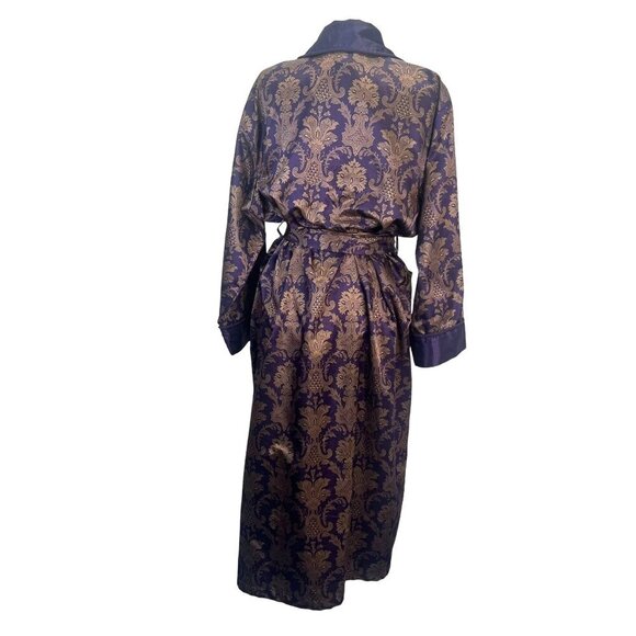 Victoria's Secret Floral Motif Purple Robe Kimono Belted Size XS/Small Ladies - Picture 2 of 12